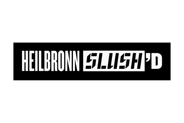 Logo Slush mit Schriftzug. Text: HEILBRONN SLUSH'D