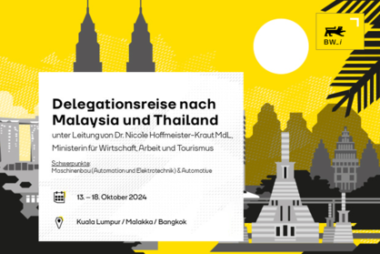 Key Visual zur Delegationsreise nach Malaysia und Thailand.