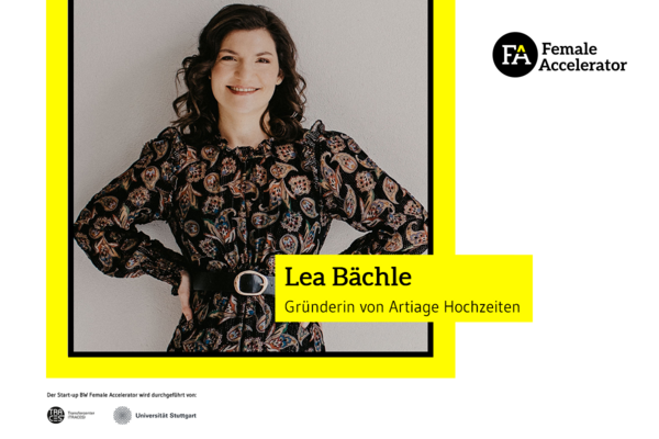 Lea Bächle, Gründerin von Artiage Hochzeiten.