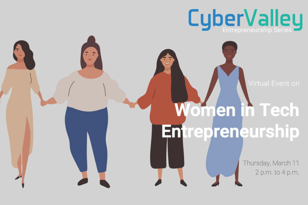 Einladung zur Veranstaltung Women in Tech Entrepreneurship.