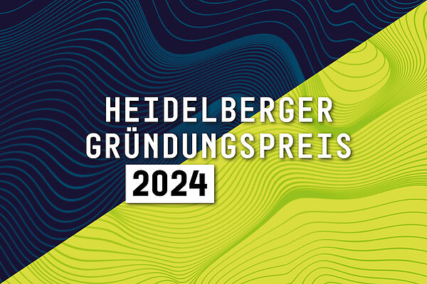 Key Visual für den Heidelberger Gründungspreis 2024. Text: Heidelberger Gründungspreis 2024. 