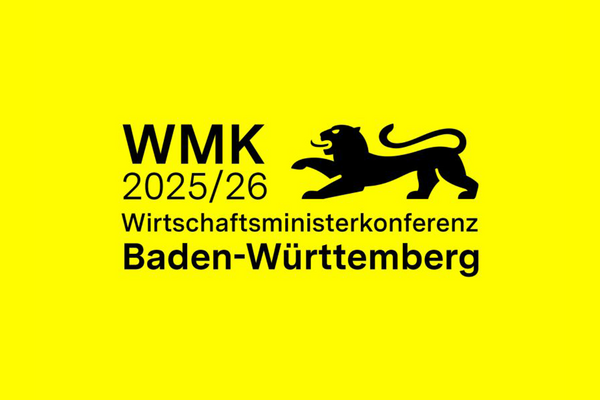 Logo der Wirtschaftsministerkonferenz 2025/2026 in Baden-Württemberg.