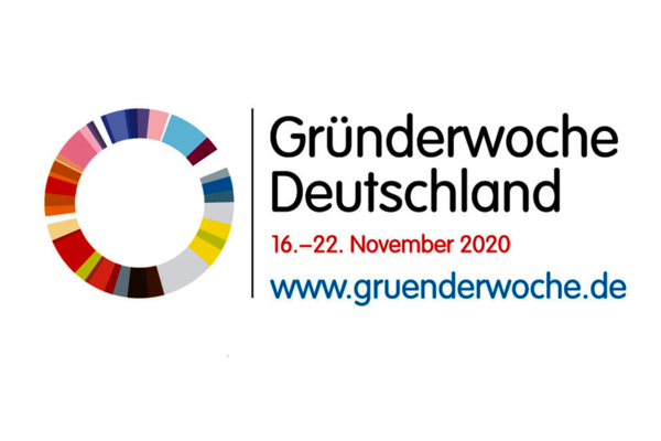 Logo der Gründerwoche Deutschland 2020.