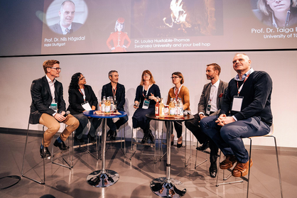 Podiumsdiskussion auf dem International Entrepreneurship Education Summit. Bildrechte: Linus Morlinghaus.