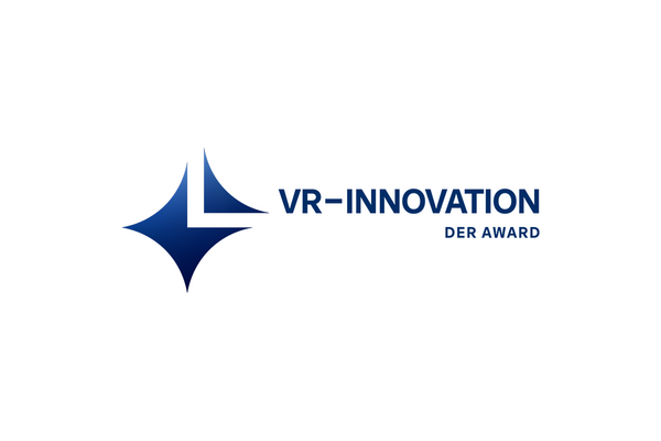 Logo des VR-INNOVATIONs Award der Volks- und Raiffeisenbanken in Baden-Württemberg.