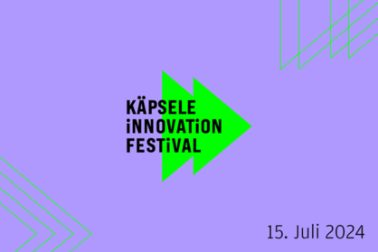 Key Visual für das Käpsele Innovation Festival am 15. Juli 2024 in Freiburg.