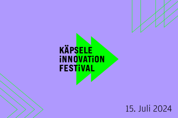 Key Visual für das Käpsele Innovation Festival am 15. Juli 2024 in Freiburg.